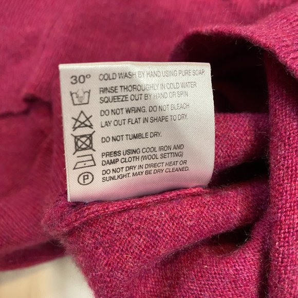 Ben Silver by William Lockie Charleston Cashmere Polo Sweater Maroon Large L - Picture 5 of 6